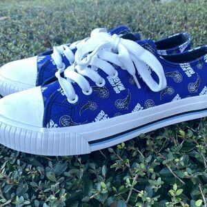 FOCO Orlando Magic Canvas Sneakers Size 9 Blue All Over Print Low Top Shoes